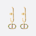 Dior 30 Montaigne Crystals 18K Gold Earrings