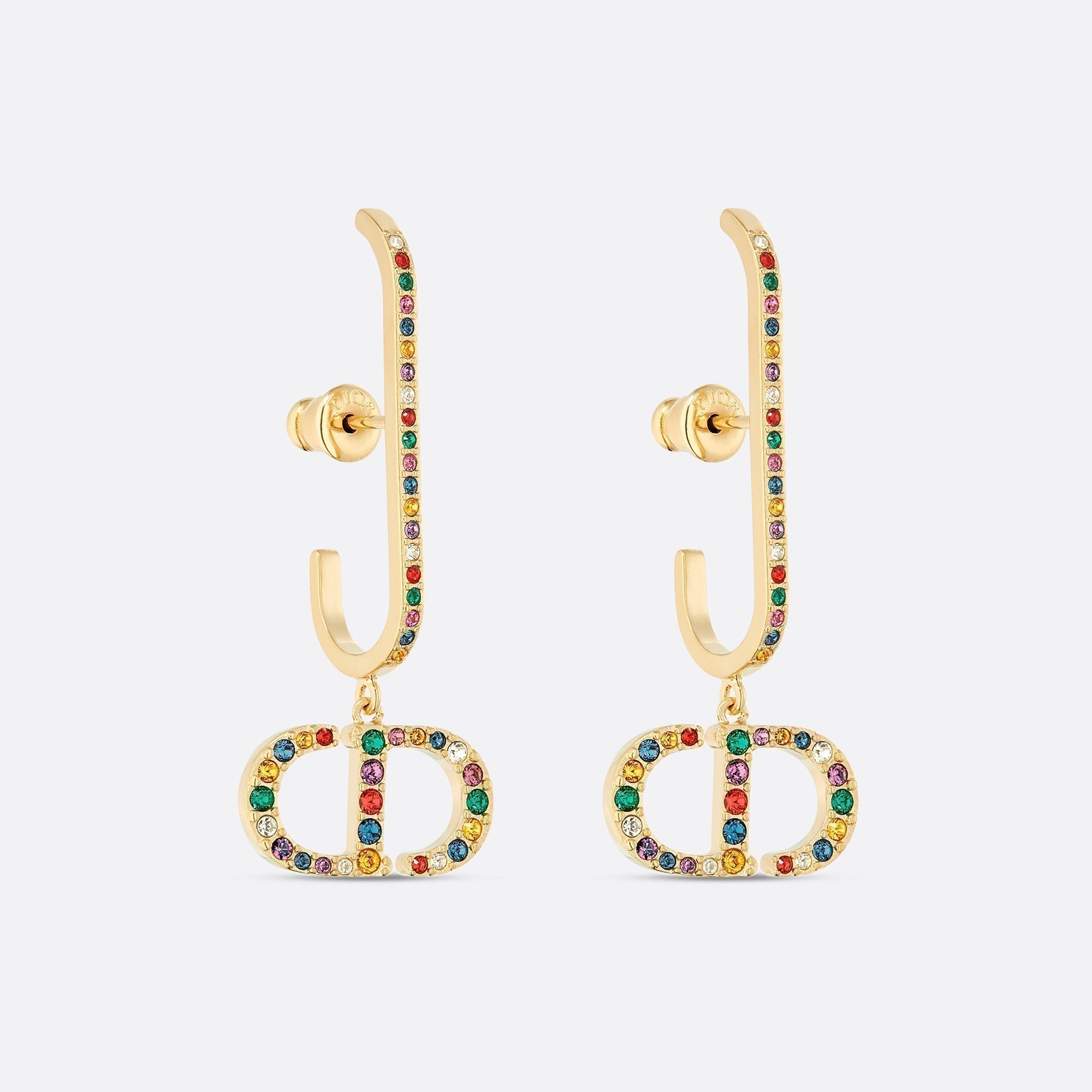 Dior 30 Montaigne Crystals 18K Gold Earrings