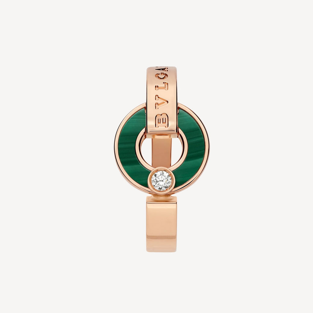 Bvlgari Malachite 18K Gold Ring
