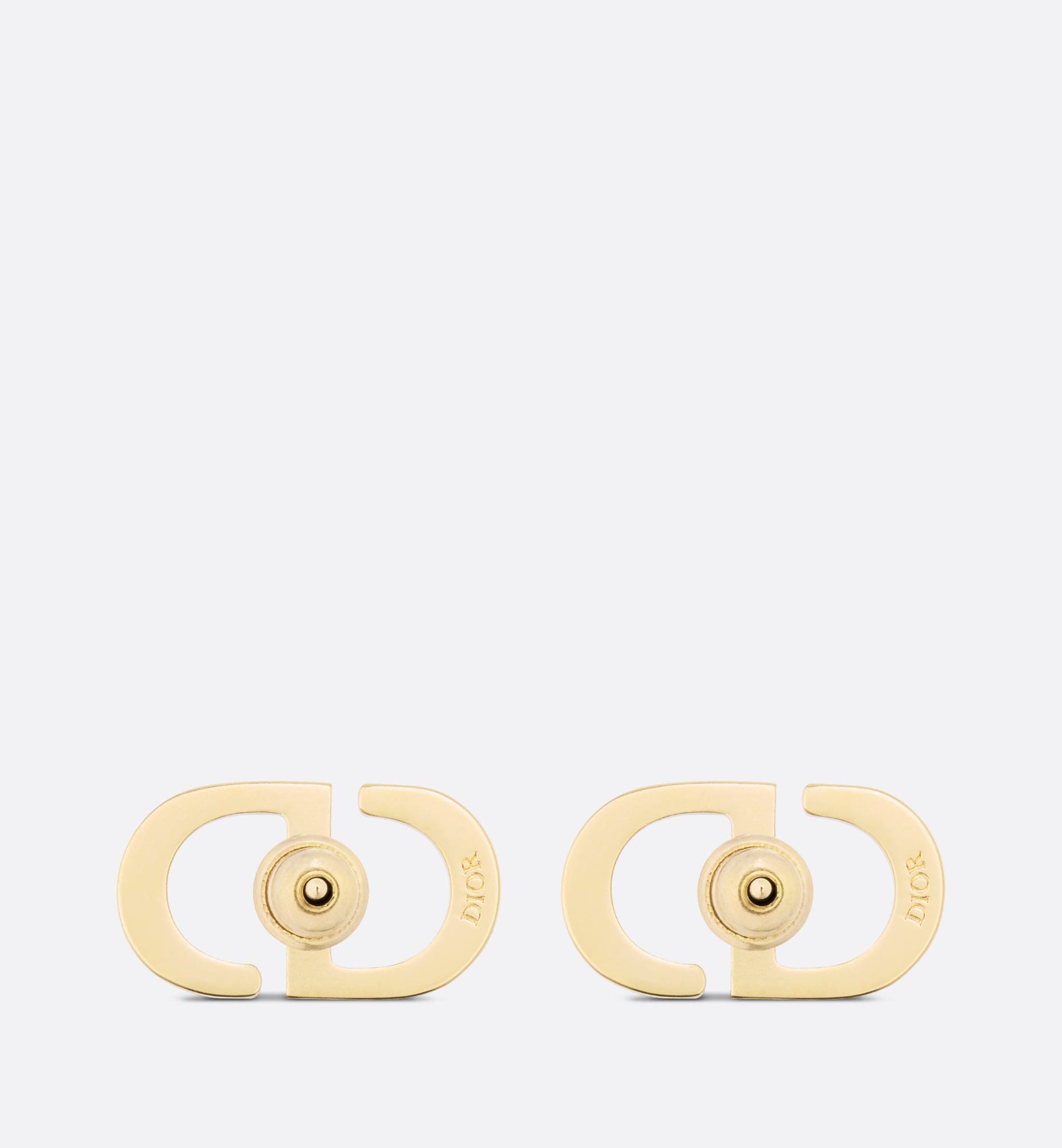Dior Petit Stud Fuchsia Crystals 18K Gold Earrings