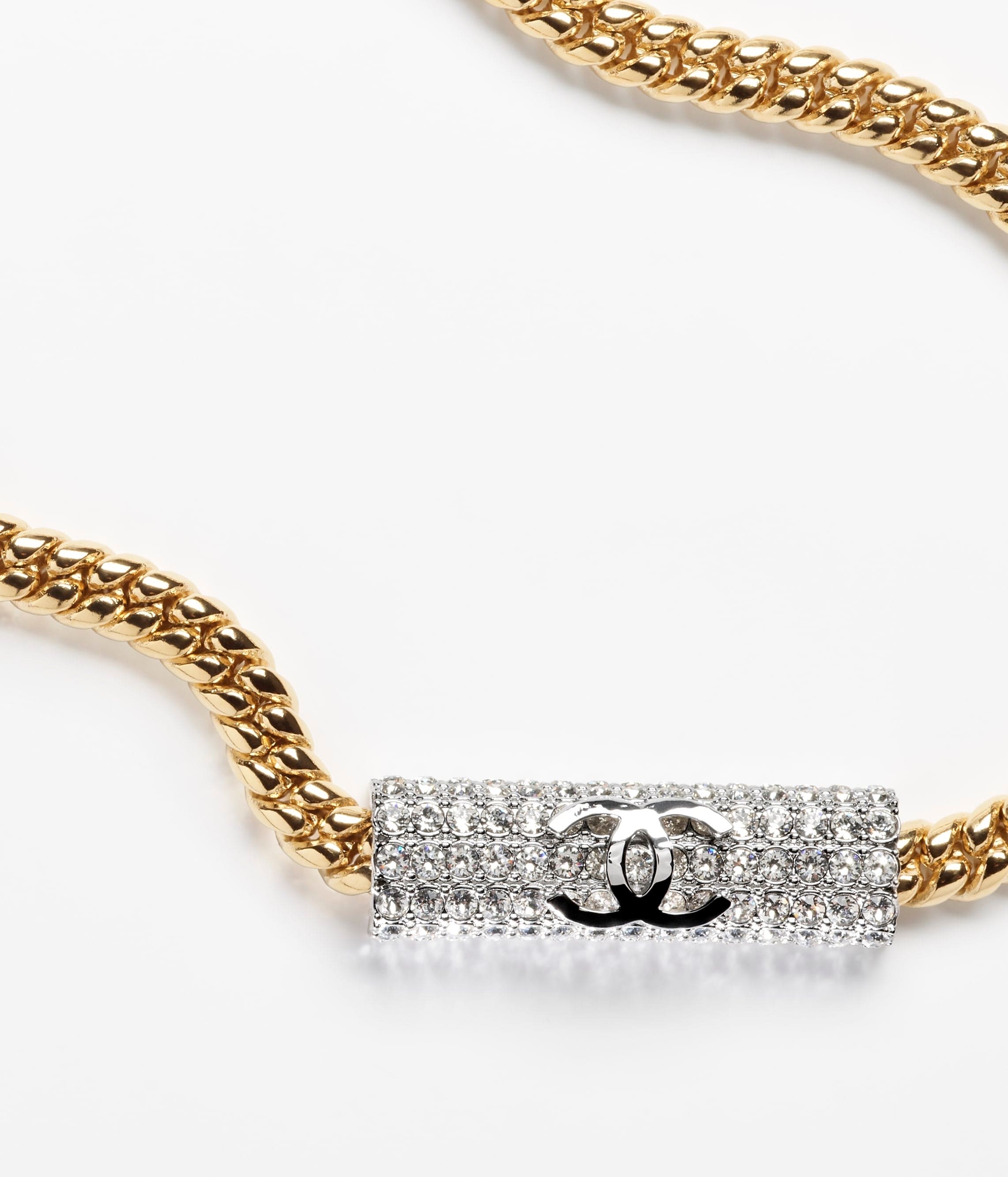 Chanel Diamonds Chain 18K Gold Necklace