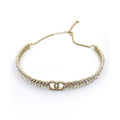 Chanel Chain Choker Diamonds 18K Gold Necklace