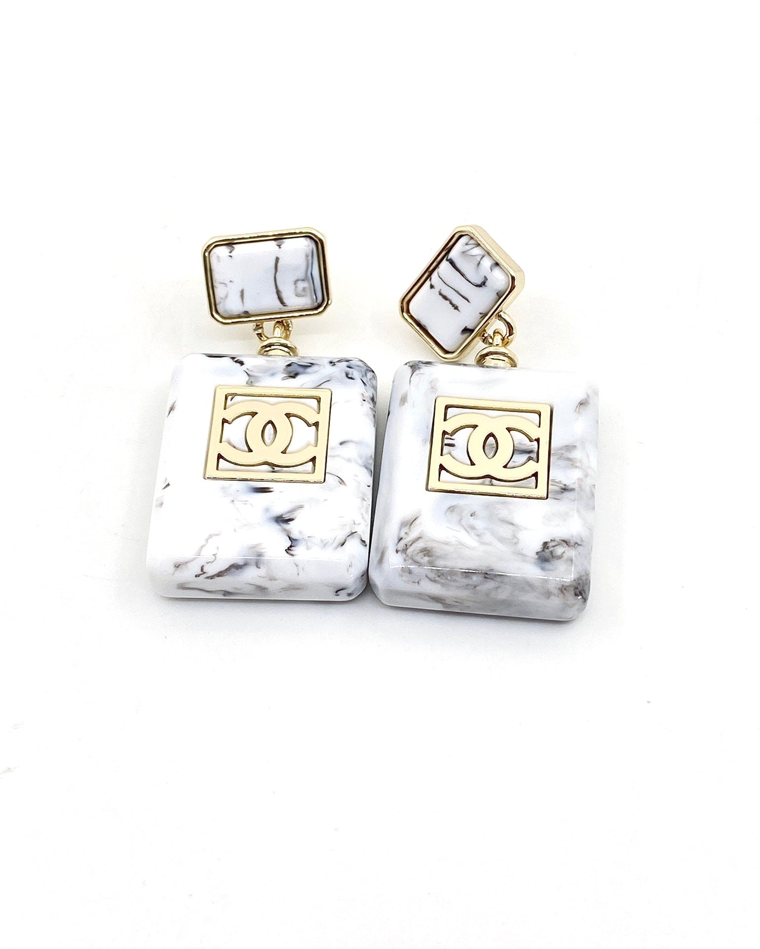 Chanel Eternal No. 5 18K Gold Earrings