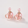 Tribales Pink Pearl 18K Gold Earrings