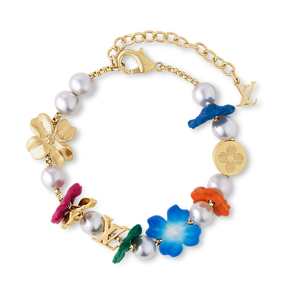 Louis Vuitton Surfin' Flower 18K Gold Bracelet