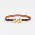 Louis Vuitton Historic Mini Monogram 18K Gold Bracelet