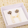 Dior Long Pearls 18K Gold Earrings