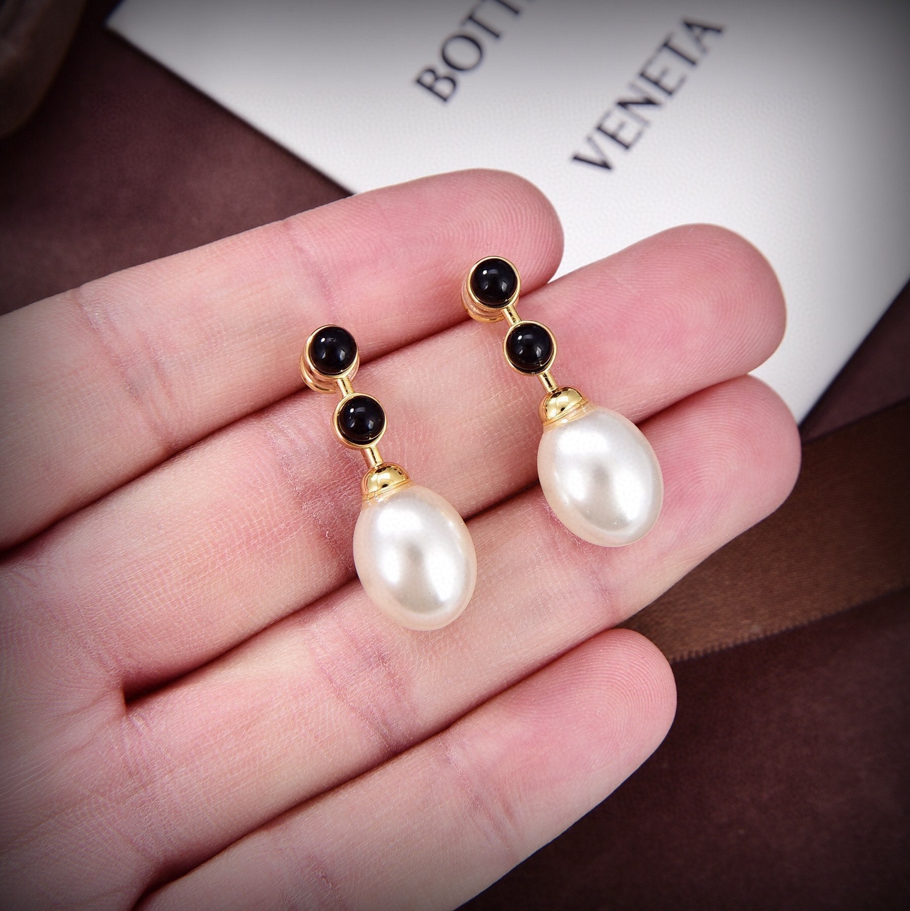 Bvlgari Pearl 18K Gold Earrings
