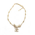 Chanel Flower Diamond 18K Gold Necklace