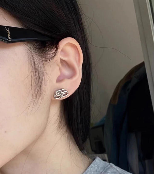 Balenciaga Vintage 18K Gold Earrings