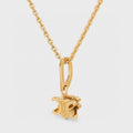 Celine Solitaire 18K Gold Necklace