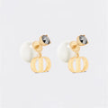 Dior Tribales Black Crystal 18K Gold Earrings