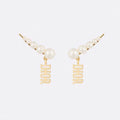 Dior Revolution Resin Pearls 18K Gold Earrings