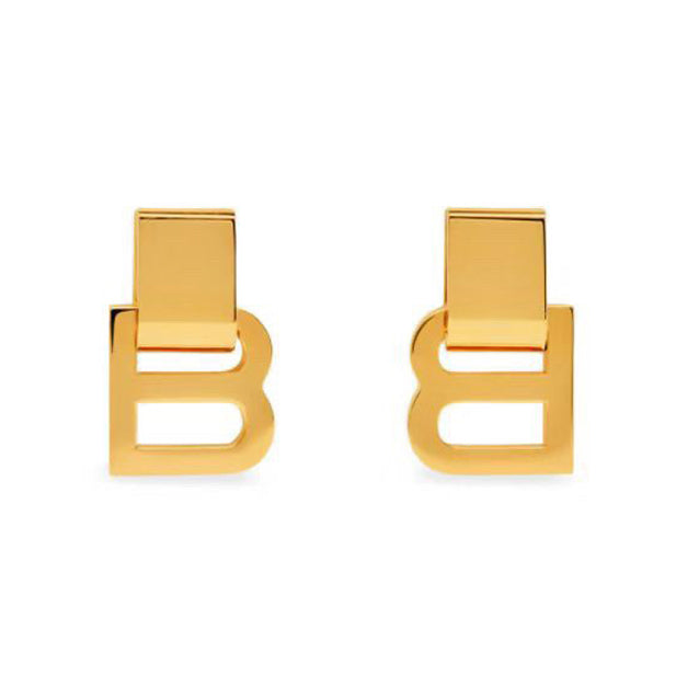 Balenciaga 18K Gold Earrings