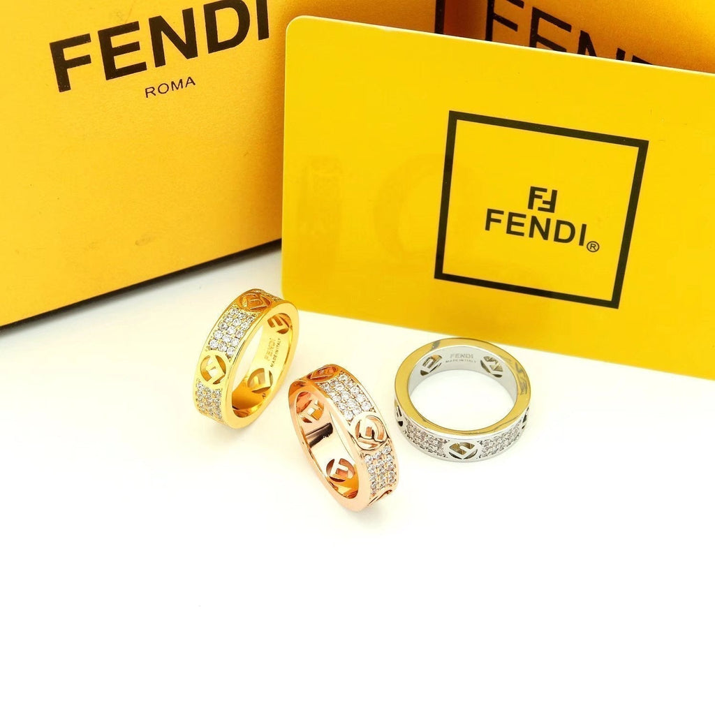 Fendi Is 18K Yellow Gold Ring