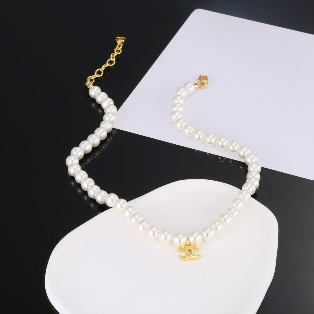 Chanel Pearls 18K Gold Necklace