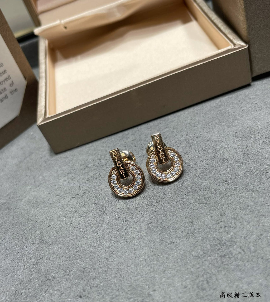 Bvlgari 18K Rose Gold Earrings