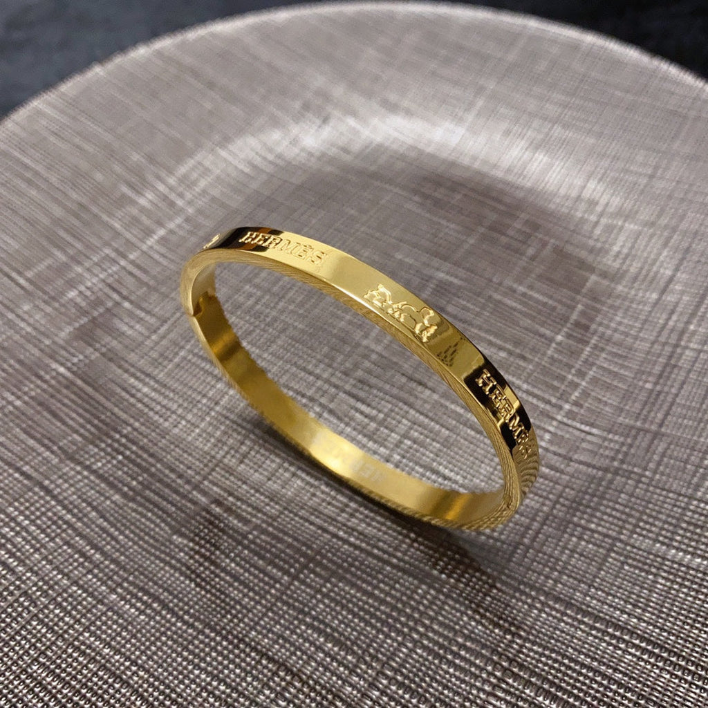 Hermes 18K Gold Bracelet
