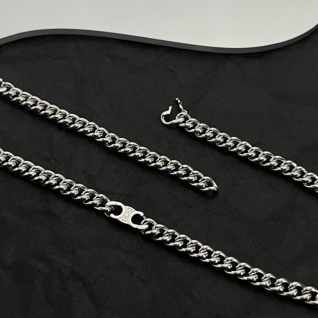 Celine Gourmette Chain 18K Gold Necklace