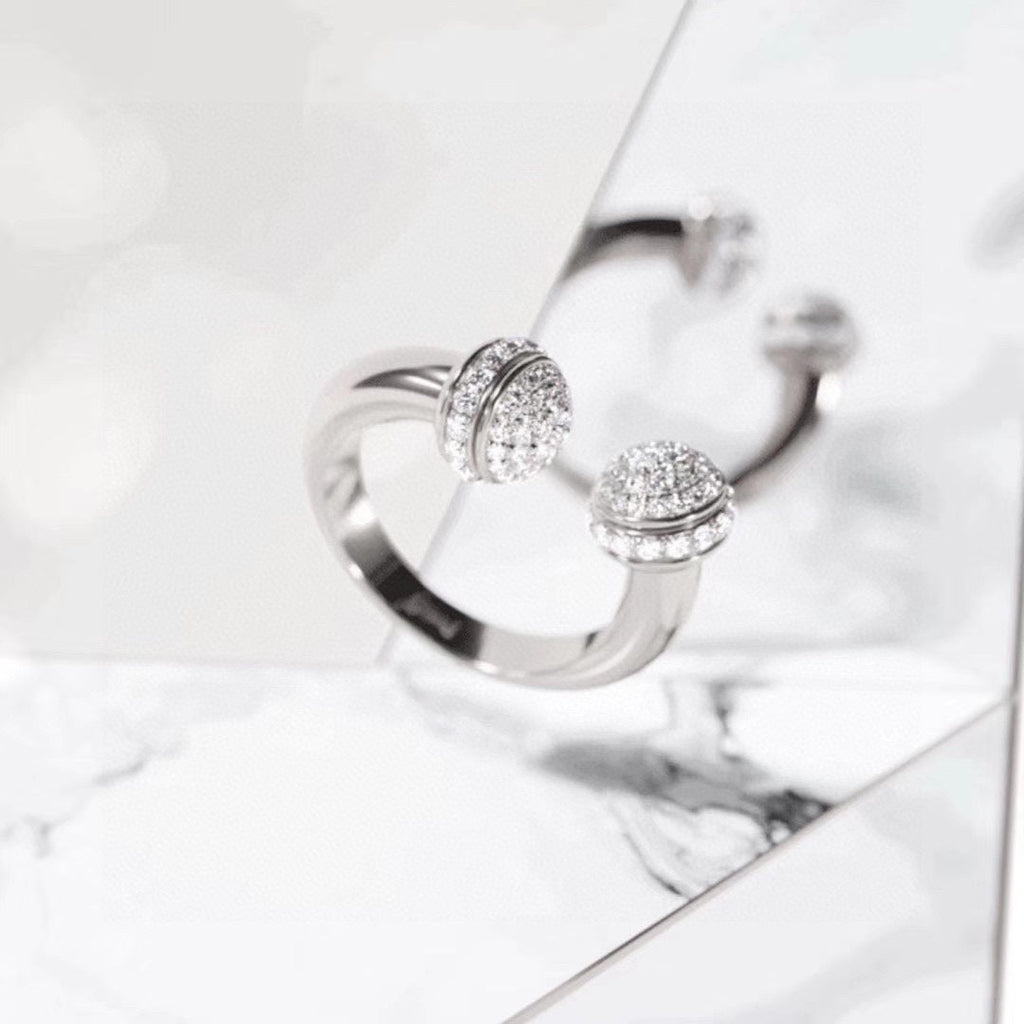 Open 18K White Gold Ring