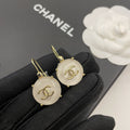 Chanel Crystals 18K Gold Earrings