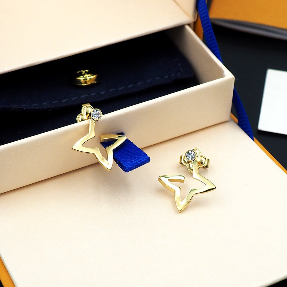 Louis Vuitton Blossom Mini Hoops 18K Gold Earrings